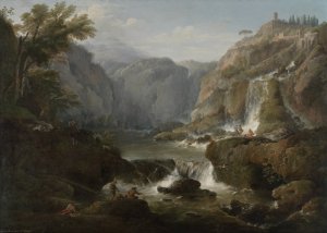 The Waterfalls at Tivoli by Claude-Joseph Vernet Oil Painting