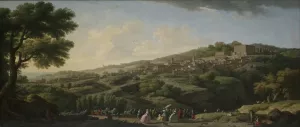 Villa at Caprarola by Claude-Joseph Vernet Oil Painting