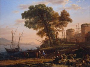 An Artist Studying from Nature by Claude Lorrain Oil Painting