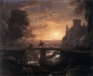 Imaginary View of Tivoli painting by Claude Lorrain