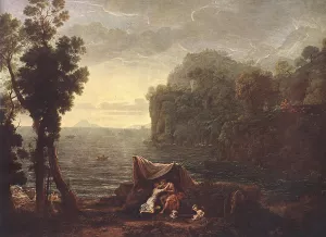 Landscape with Acis and Galatea painting by Claude Lorrain