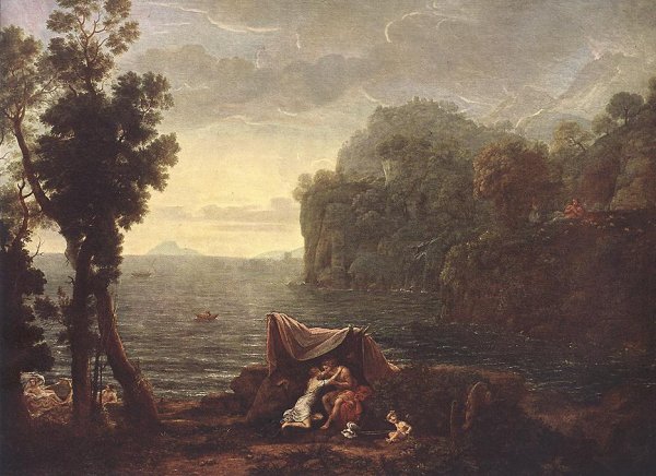 Main Product Photo of Landscape with Acis and Galatea Painting by Claude Lorrain