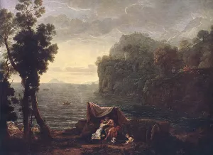 Landscape with Acis and Galathe by Claude Lorrain - Oil Painting Reproduction