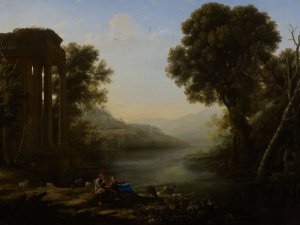 Pastoral Landscape by Claude Lorrain Oil Painting