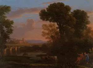 Pastoral Landscape by Claude Lorrain Oil Painting