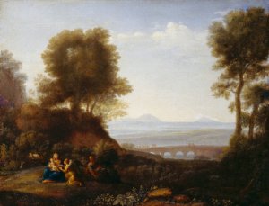 Rest on the Flight into Egypt by Claude Lorrain Oil Painting
