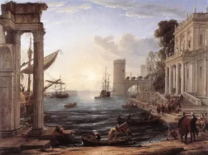 Seaport with the Embarkation of the Queen of Sheba