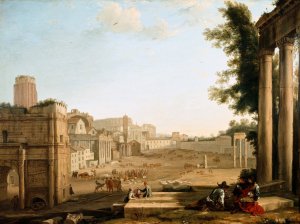 The Campo Vaccino, Rome Claude by Claude Lorrain Oil Painting
