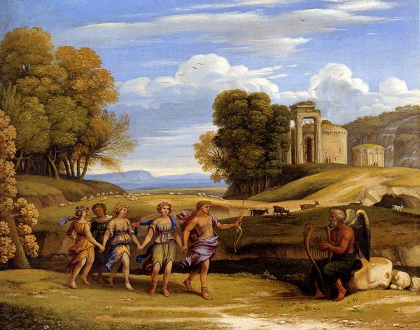 Main Product Photo of The Dance Of The Seasons Painting by Claude Lorrain