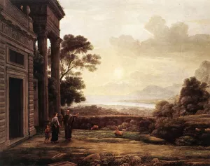The Expulsion of Hagar by Claude Lorrain Oil Painting