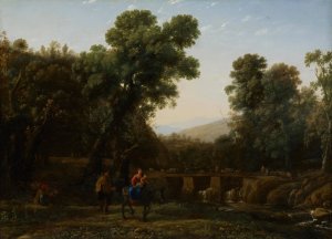 The Flight into Egypt by Claude Lorrain Oil Painting