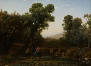 The Flight into Egypt by Claude Lorrain Oil Painting