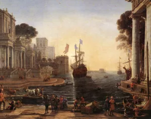 Ulysses Returns Chryseis to Her Father by Claude Lorrain Oil Painting
