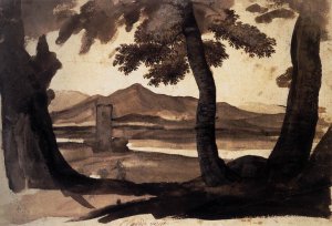 View of the Campagna Oil painting by Claude Lorrain