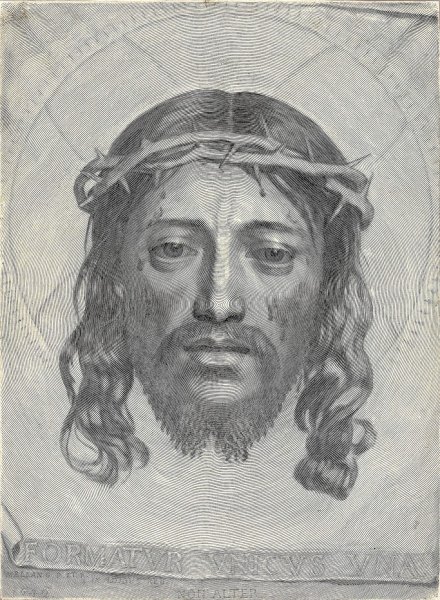 Main Product Photo of The Sudarium of Saint Veronica  Painting by Claude Mellan