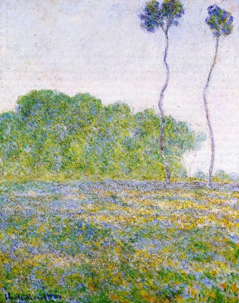 Main Product Photo of A Meadow at Giverny Painting by Claude Monet