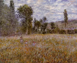A Meadow by Claude Monet - Oil Painting Reproduction