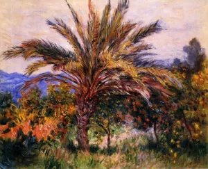 A Palm Tree at Bordighera by Claude Monet - Oil Painting Reproduction