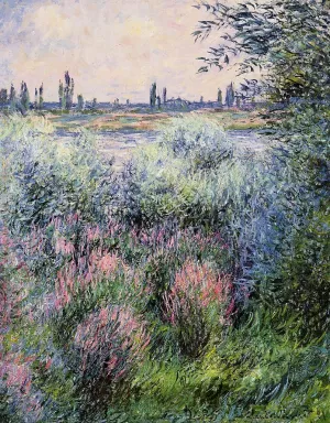 A Spot on the Banks of the Seine by Claude Monet - Oil Painting Reproduction