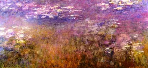 Agapanthus Right Panel by Claude Monet - Oil Painting Reproduction