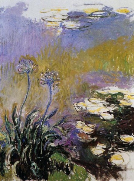 Main Product Photo of Agapanthus Painting by Claude Monet