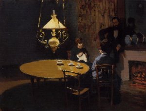 An Interior After Dinner by Claude Monet Oil Painting