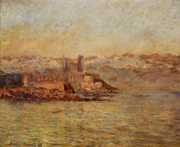 Antibes and the Maritime Alps by Claude Monet - Hand-Painted Oil Painting Reproduction