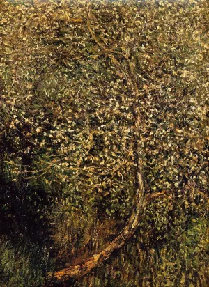 Apple Trees in Blossom by the Water by Claude Monet - Oil Painting Reproduction