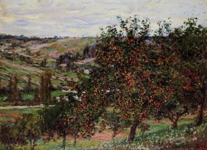 Apple Trees Near Vetheuil by Claude Monet Oil Painting