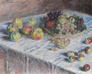 Apples and Grapes by Claude Monet Oil Painting