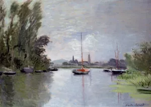 Argenteuil Seen from the Small Arm of the Seine by Claude Monet - Oil Painting Reproduction