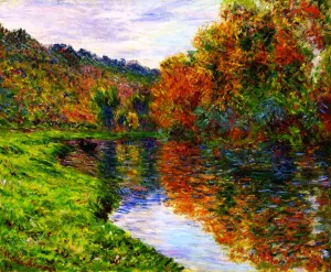 Arm of the Jeufosse, Autumn by Claude Monet - Oil Painting Reproduction