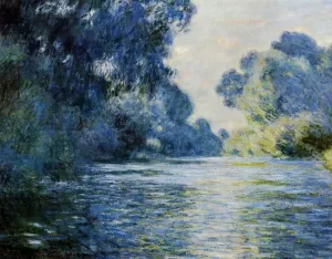 Arm of the Seine at Giverny Oil painting by Claude Monet