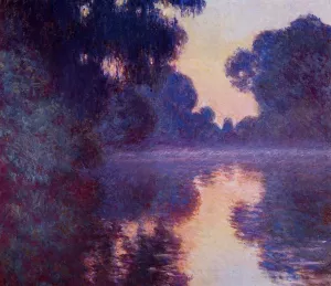 Arm of the Seine Near Giverny at Sunrise by Claude Monet Oil Painting