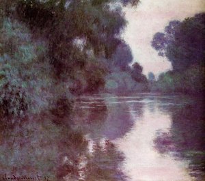 Arm of the Seine Near Giverny Oil painting by Claude Monet