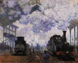Arrival at Saint-Lazare Station painting by Claude Monet