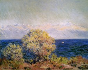 At Cap d'Antibes, Mistral Wind Oil painting by Claude Monet