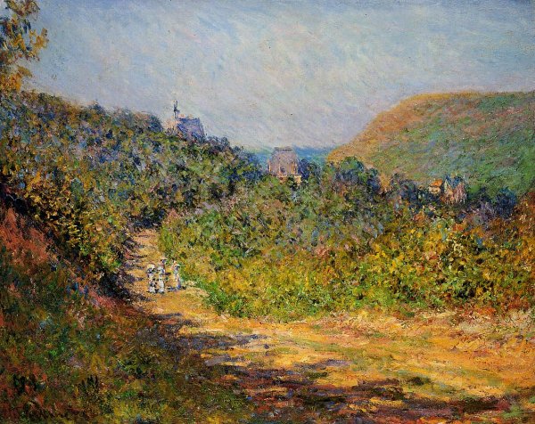 At Les Petit-Dalles by Claude Monet - Hand-Painted Oil Painting Reproduction