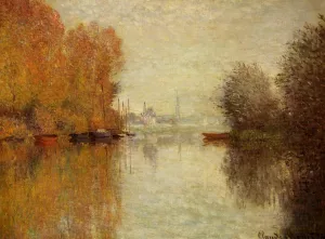 Autumn on the Seine at Argenteuil by Claude Monet - Oil Painting Reproduction