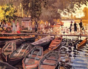 Bathers at La Grenouillere by Claude Monet - Oil Painting Reproduction
