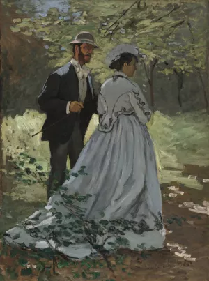 Bazille and Camille by Claude Monet Oil Painting