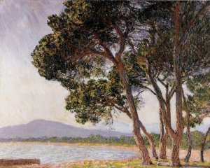 Beach in Juan-les-Pins Oil painting by Claude Monet
