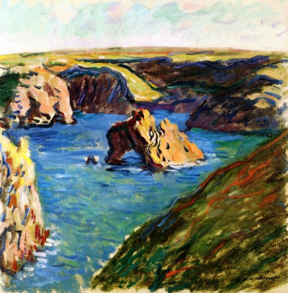 Belle-Ile by Claude Monet - Hand-Painted Oil Painting Reproduction