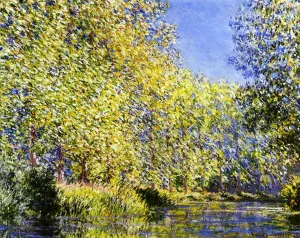 Bend in the River Epte by Claude Monet Oil Painting