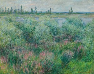 Berges De La Seine Pres De Vetheuil by Claude Monet Oil Painting