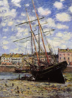 Boat at Low Tide at Fecamp by Claude Monet Oil Painting
