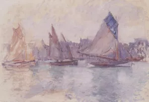 Boats in the Port of Le Havre by Claude Monet - Oil Painting Reproduction