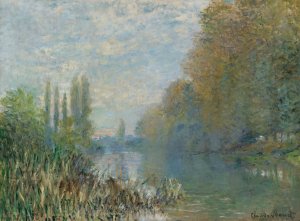 Bords De La Seine En Automne by Claude Monet Oil Painting
