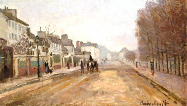 Main Product Photo of Boulevard Heloise, Argenteuil Painting by Claude Monet