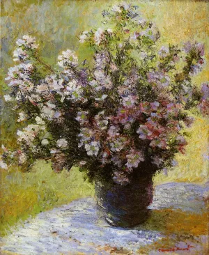 Bouquet of Mallows painting by Claude Monet
